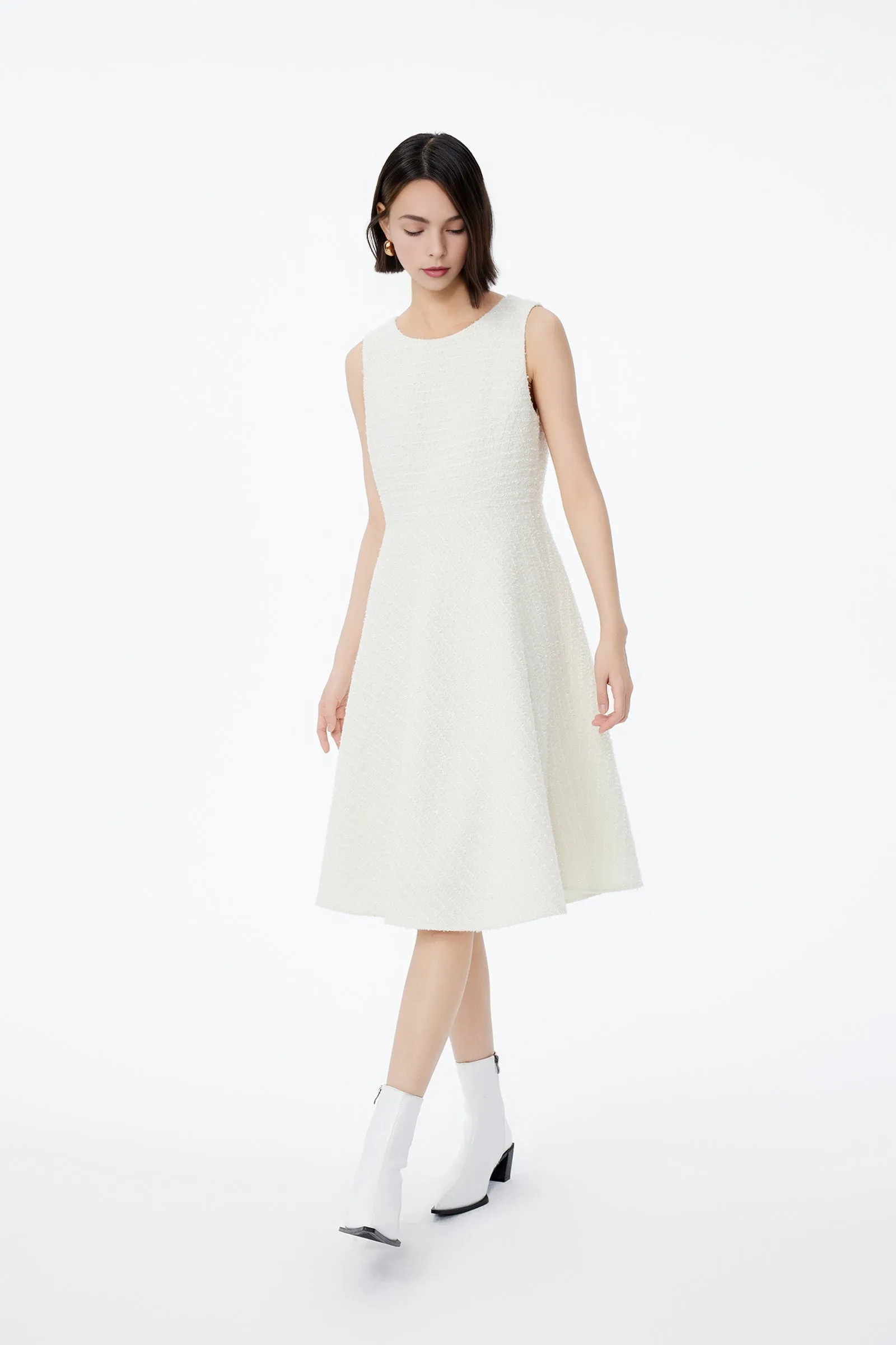LILY Chanel-Inspired Sleeveless Dress